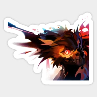 Wild Monkey Left Demon Wing Sticker